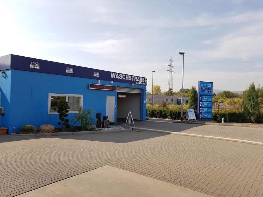 GBW Waschpark Anlage mit Servicebereichen